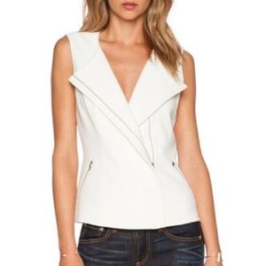 NWT BCBG Max Azria Mallary Vest in Off-White